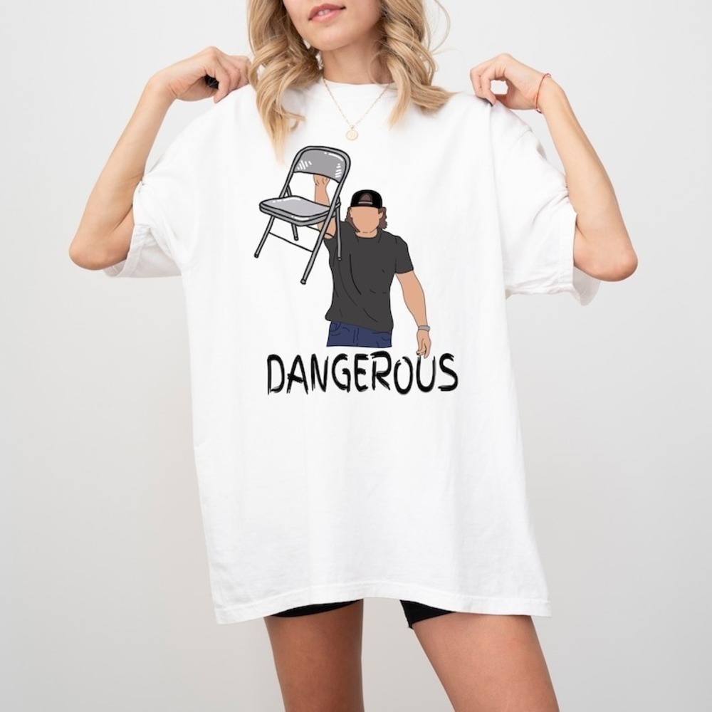Morgan Wallen Tshirt Morgan Throwing Chair In Nashville Graphics Shirt